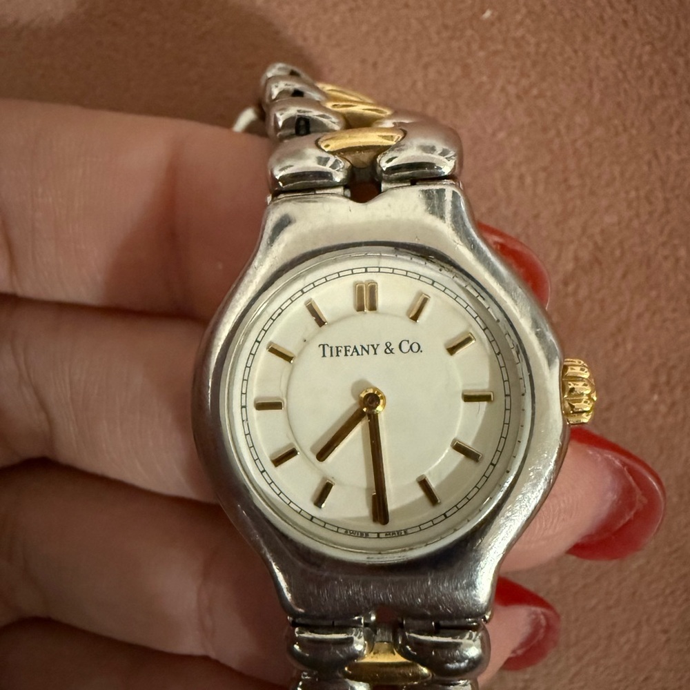 Tiffany & Co. Two-Tone Silver and Gold Ladies Watch